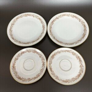 Bavaria Tirschenreuth Belvedere 3167 Pasco Germany Salad Plates Saucers Lot of 4